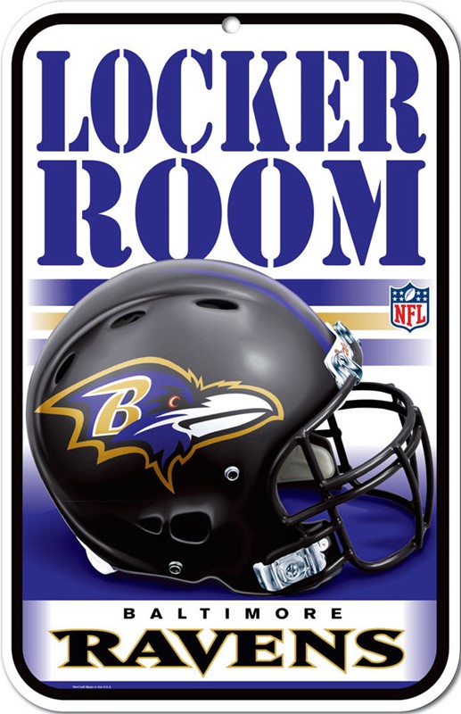 Ravens　Sports　Locker　Art　Room　Sign　Baltimore　Collection